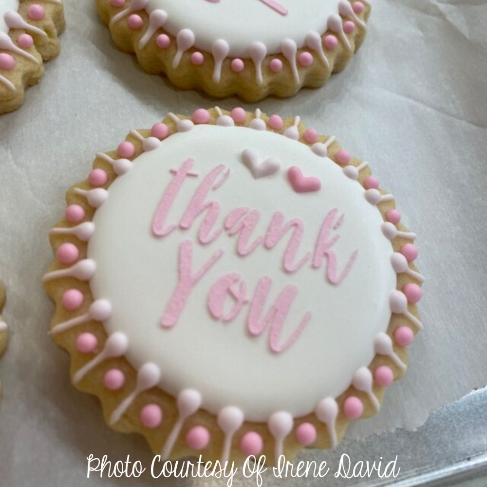 Thank You Round Cookie Stencil 3 Pc Set