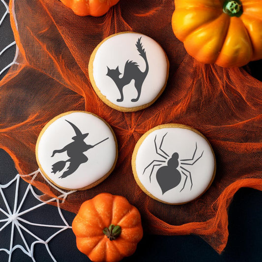 Halloween Round Cookie Stencil 3 Pc Set