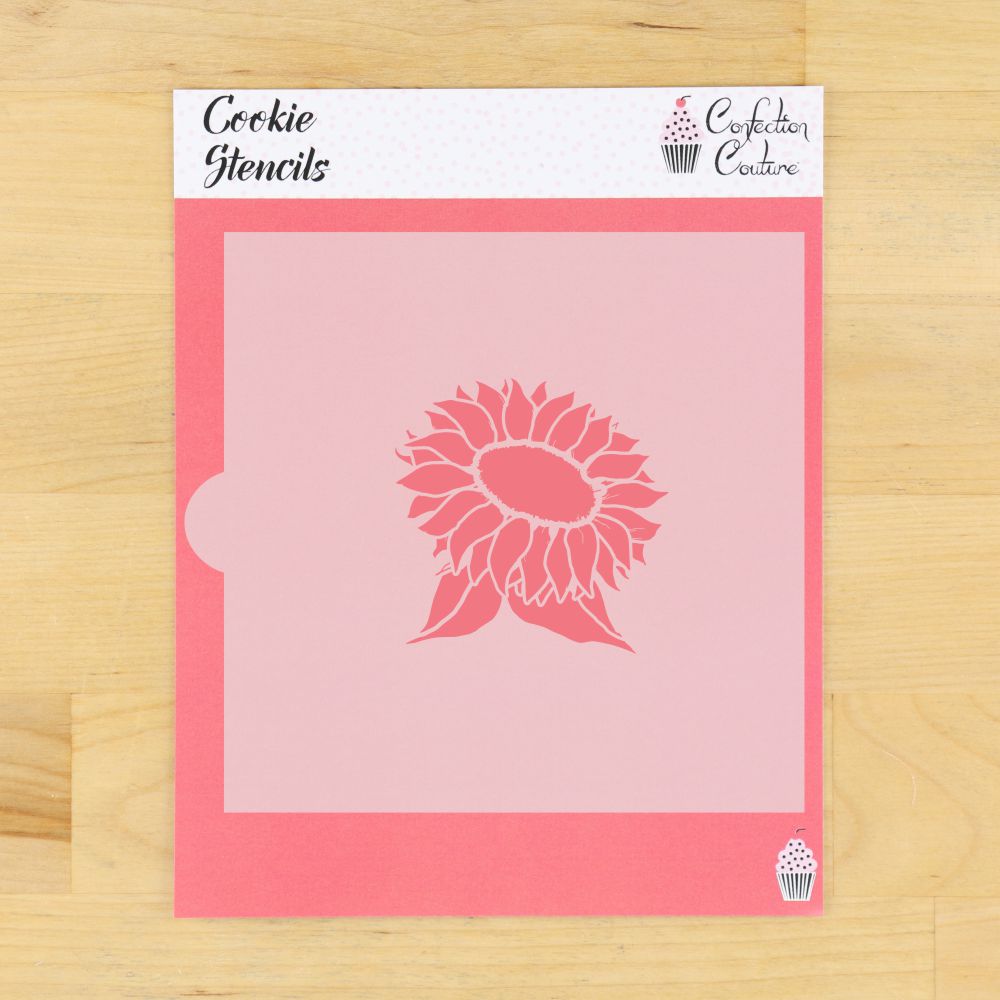 Sunflower Accent Cookie Stencil