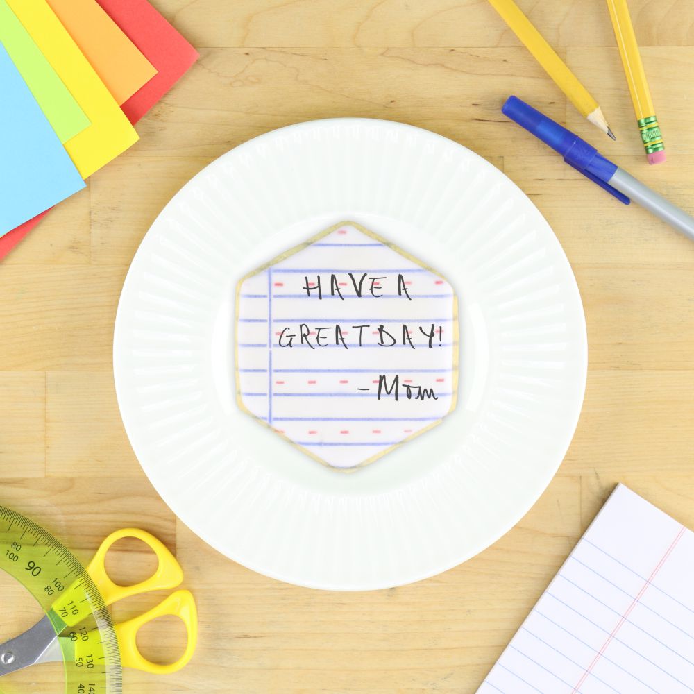 Notebook Paper 2 Overlay Cookie Stencil