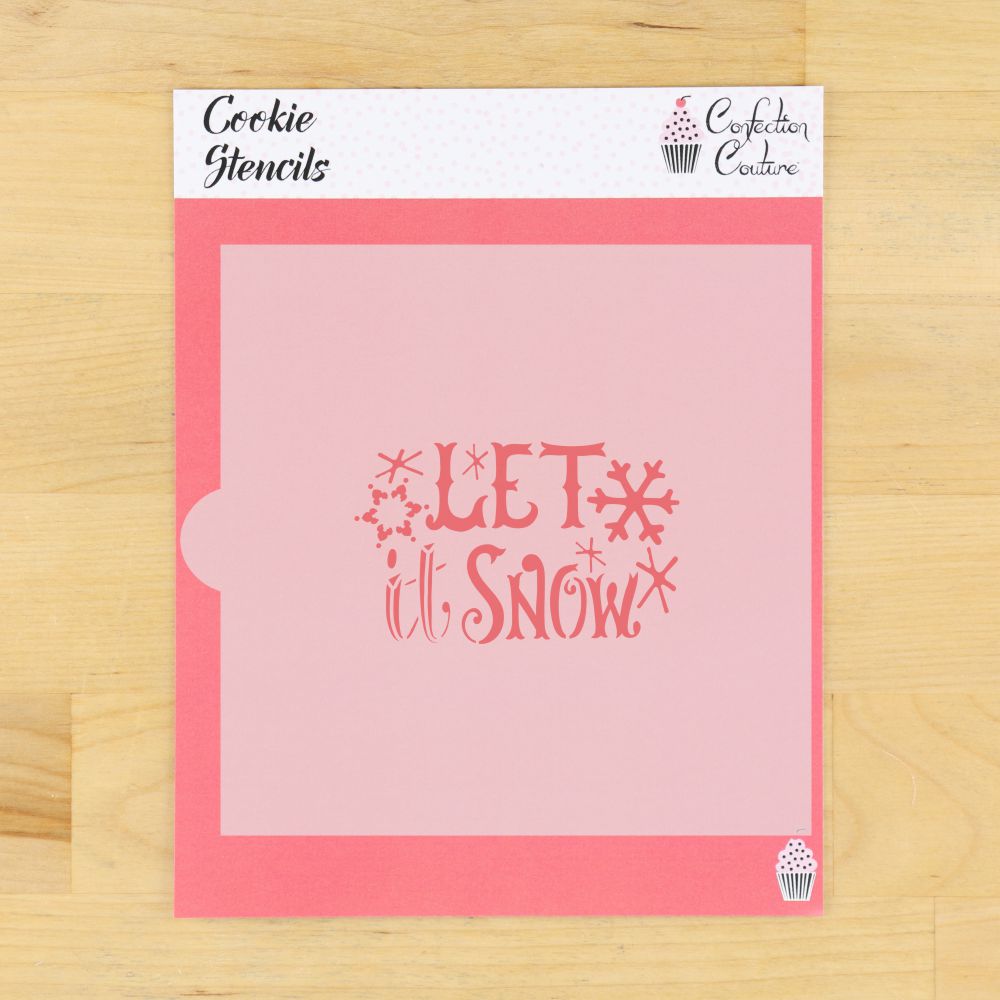 Let It Snow Cookie Stencil
