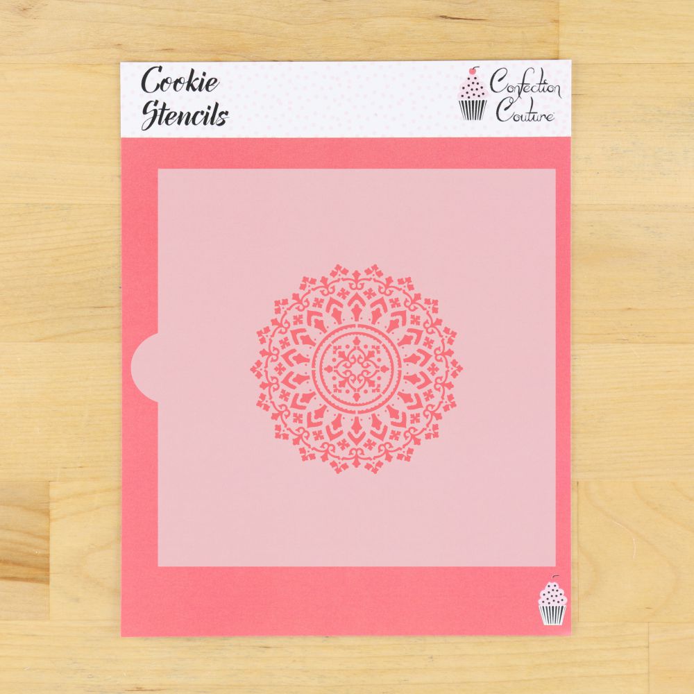 Boho Mandala Cookie Stencil