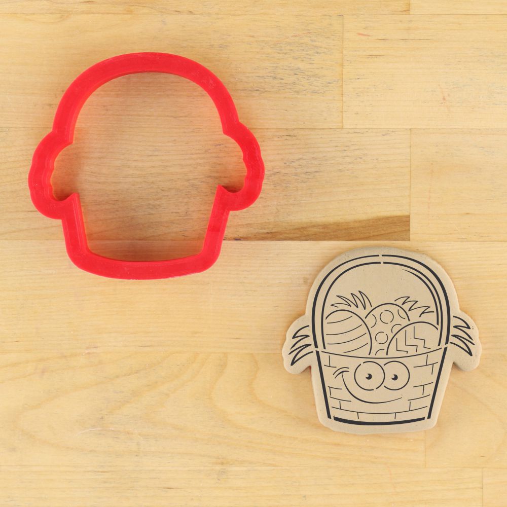 Easter Basket Paint Your Own Cookie and Matching Cookie Cutter