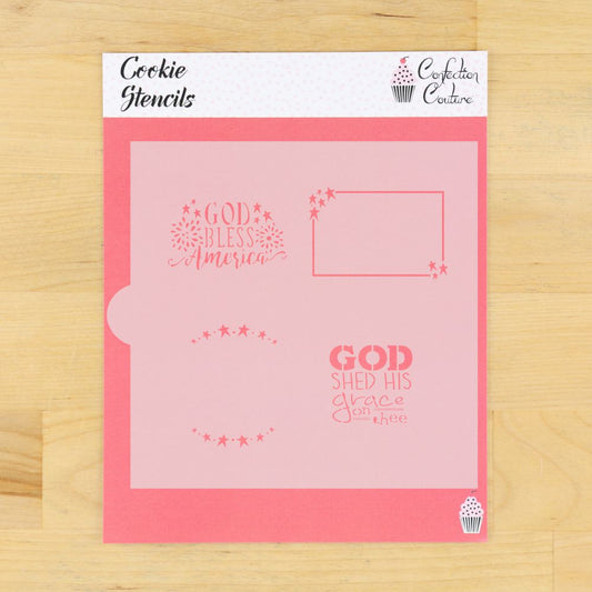 God Shed His Grace on Thee Cookie Stencil