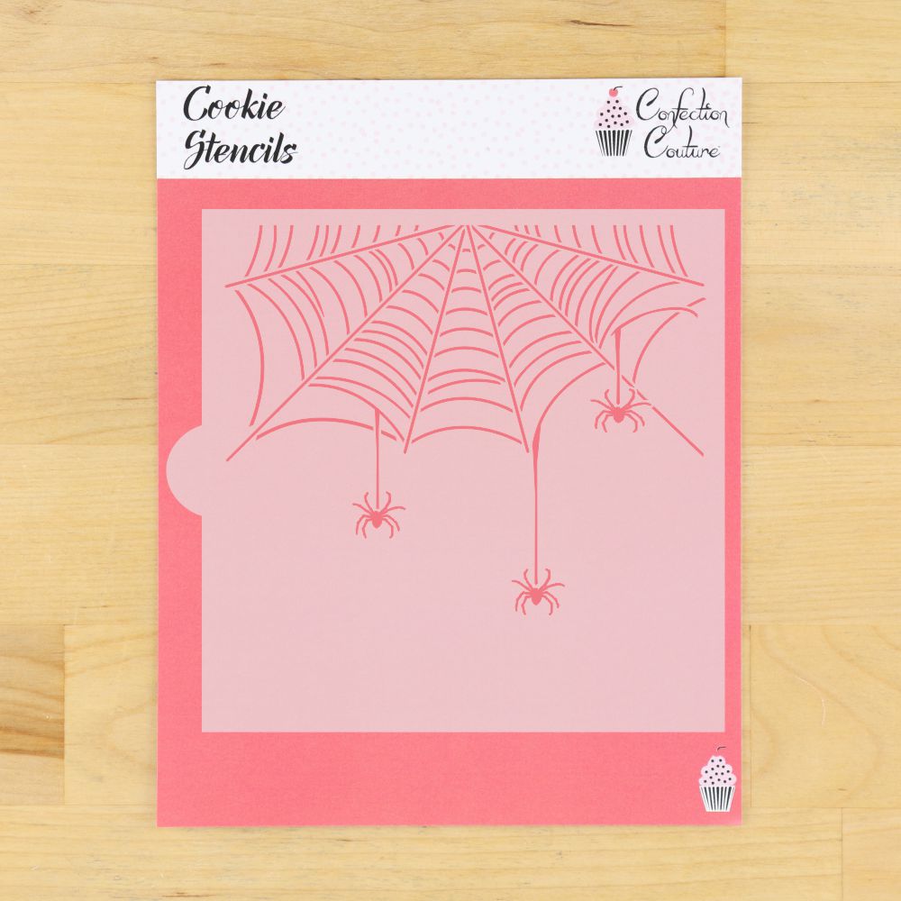 Web of Spiders Cookie Stencil