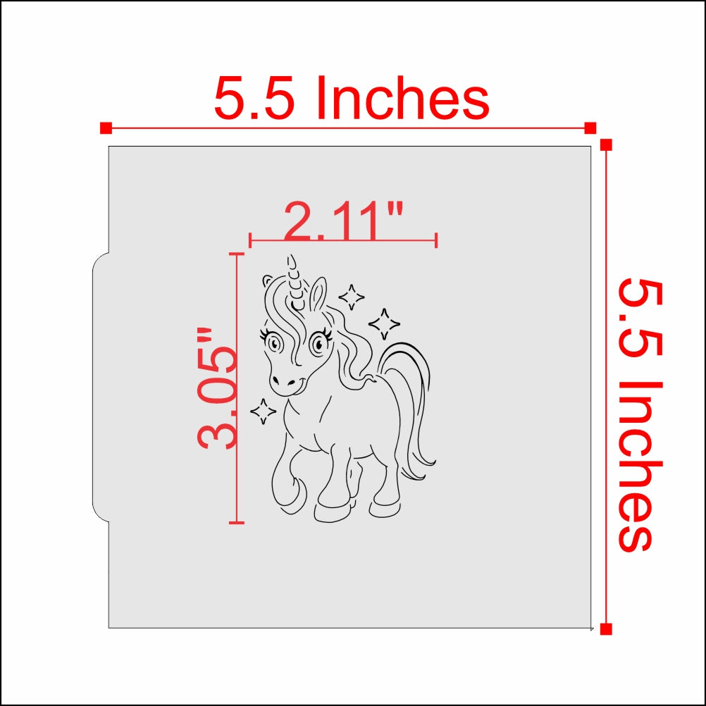 Unicorn Paint Your Own Cookie Stencil