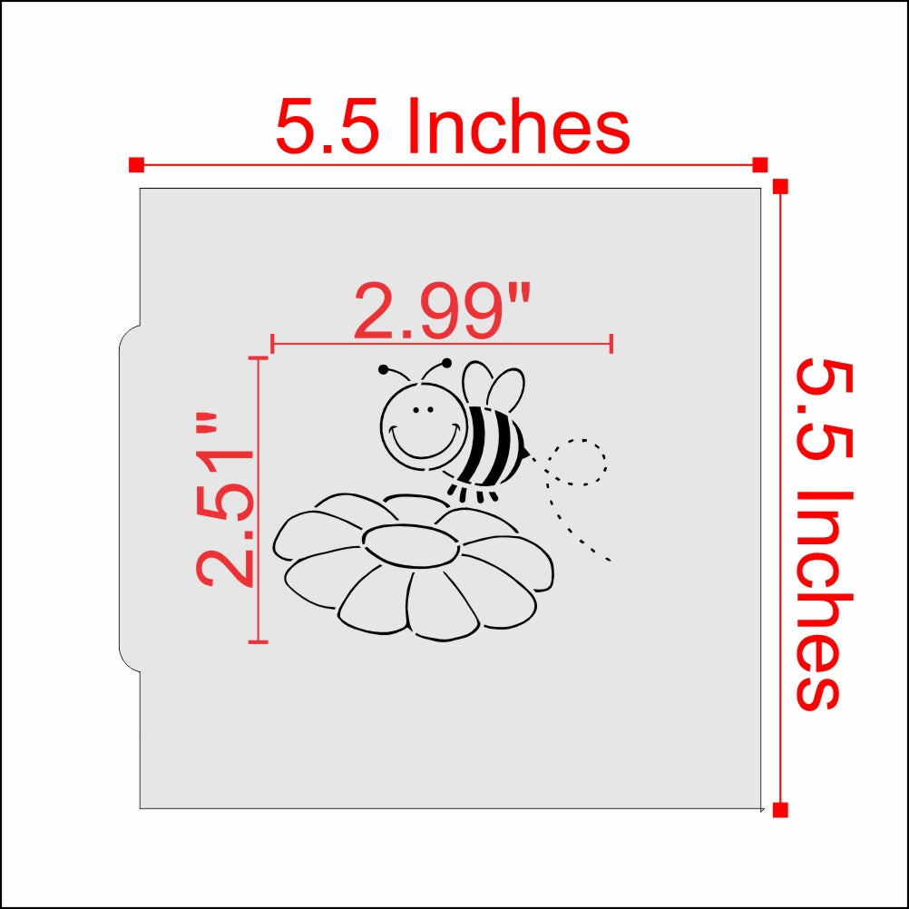 Busy Bee Paint Your Own Cookie Stencil Dimensions