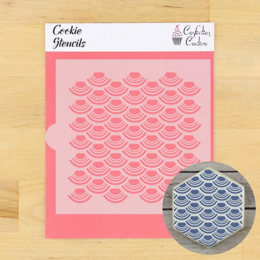 Japanese Wave Cookie Stencil