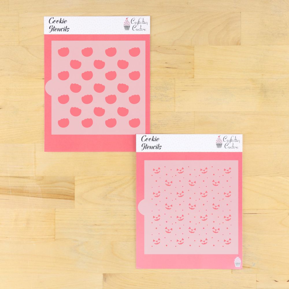 Jack-O-Lantern 2 Overlay Halloween Cookie Stencil