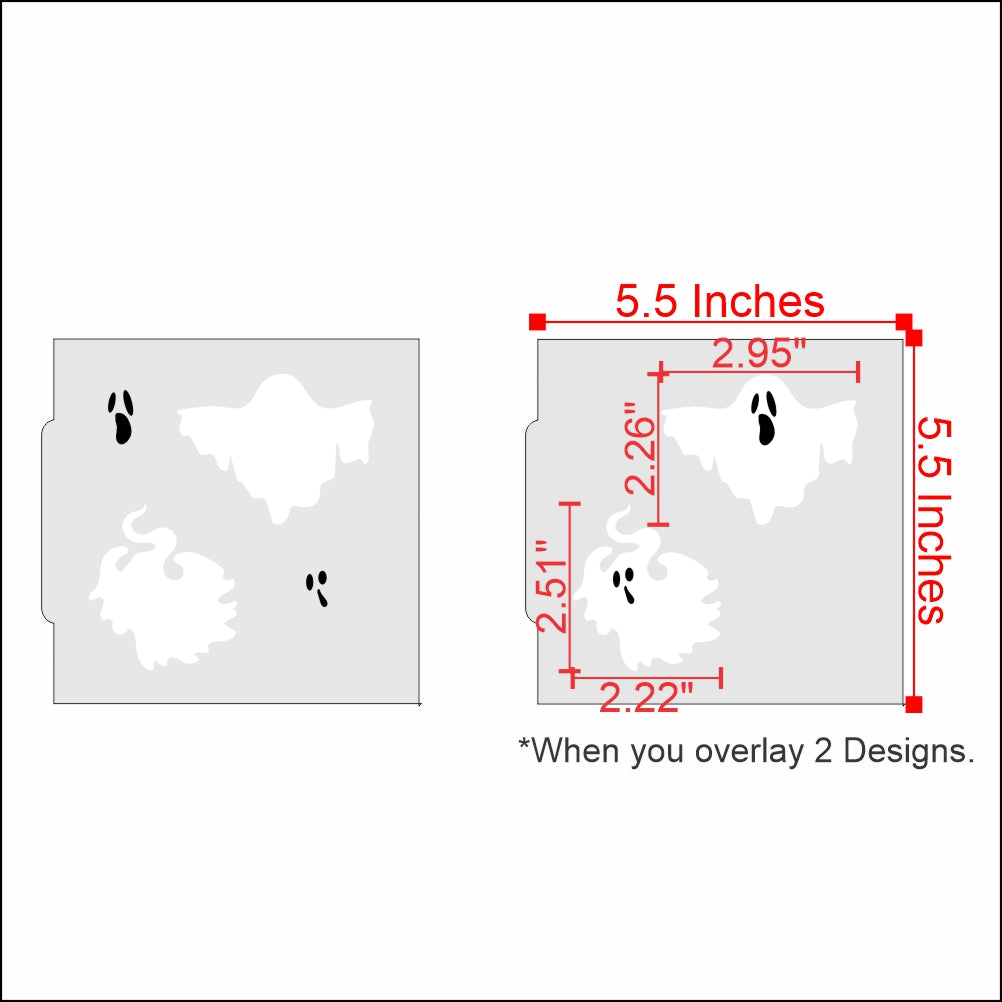 Measurements for the Ghost Cookie Stencils