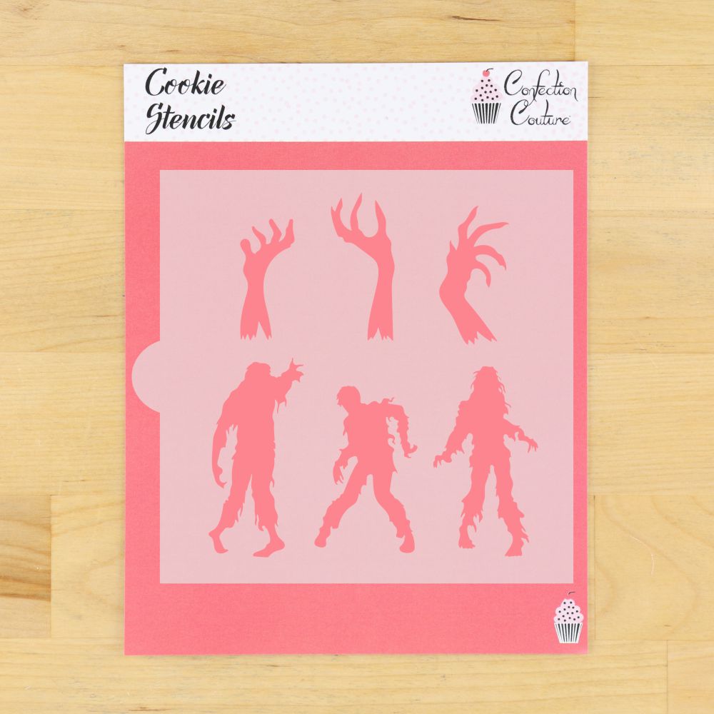 Zombies Halloween Cookie Stencil