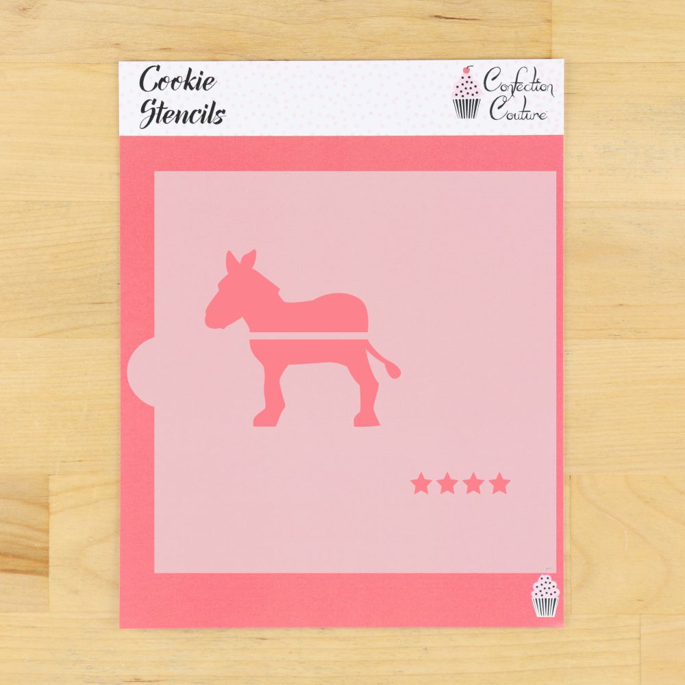 Democratic Donkey Cookie Stencil
