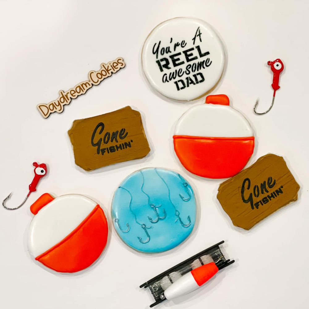 Gone Fishing Cookie Stencil Set