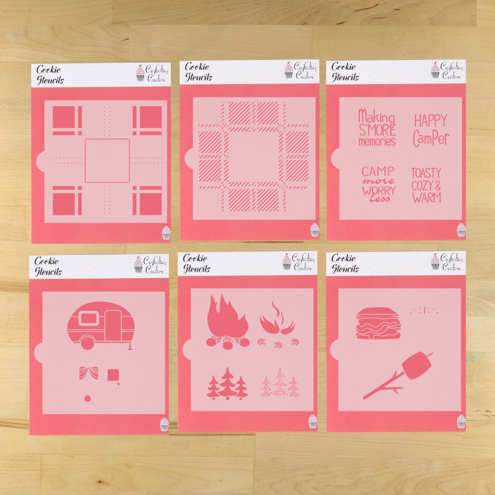 Making S'more Memories Cookie Stencil Set With Cookie Cutters