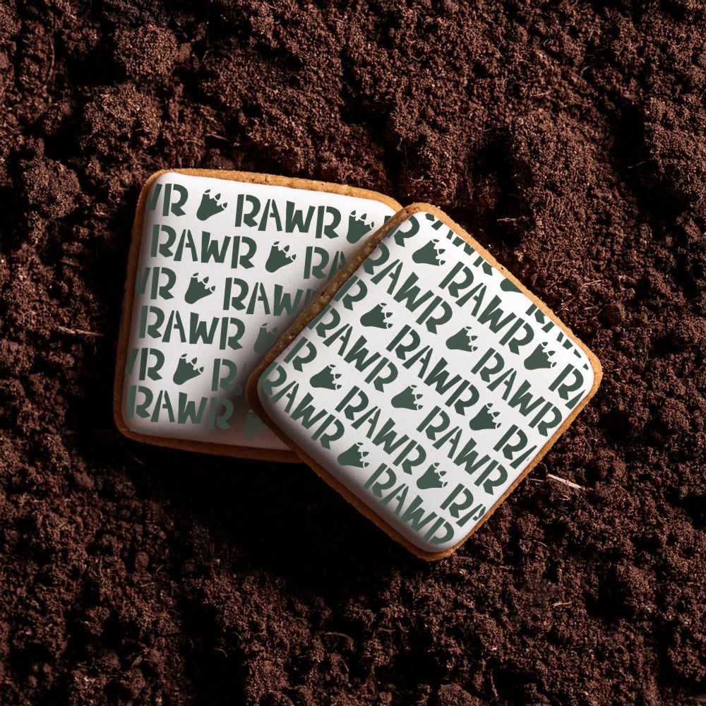 Rawr Dinosaur Cookies