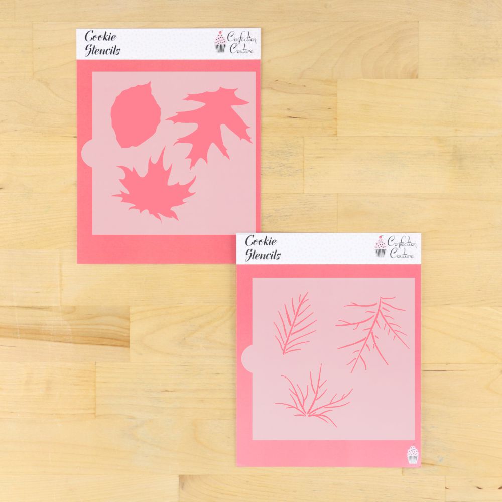 Autumn Leaf Trio Fall Cookie Stencil