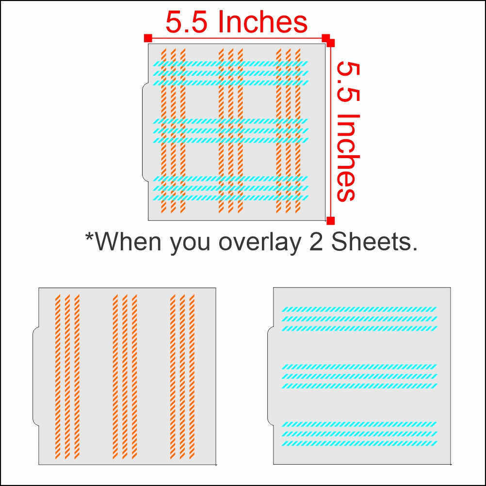 Measurements for the Pumpkin Patch Fall Cookie Stencil Set