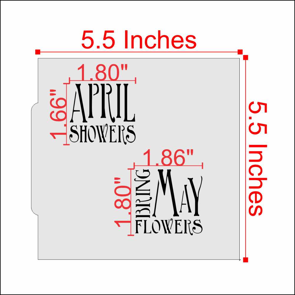 Measurements for the Daffodil cookies for Spring