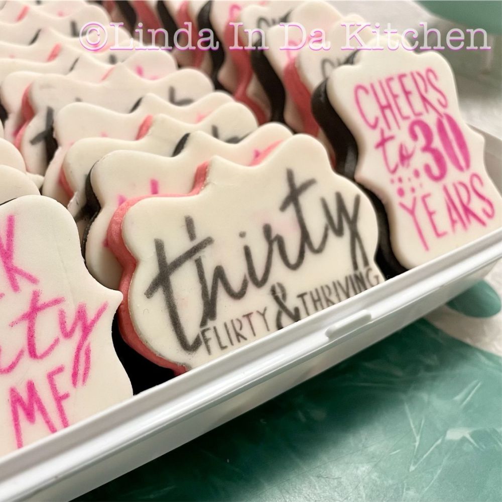 Talk Thirty to Me Cookie Stencil