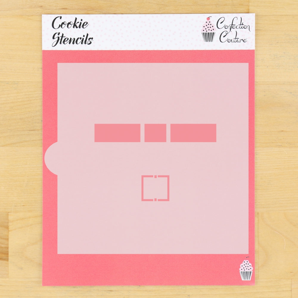 Santa Belt Cookie Stencil 3 inch