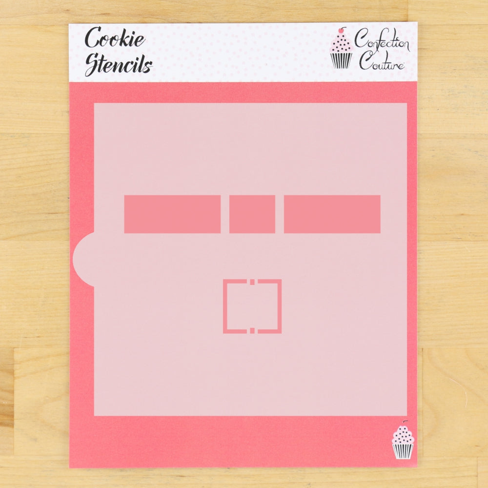 Santa Belt Cookie Stencil 4 inch