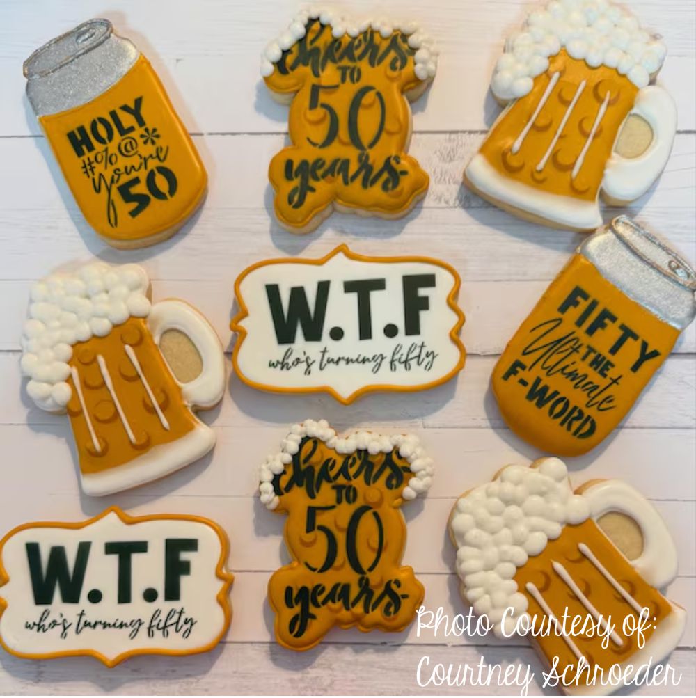 Forty the Ultimate F Word Cookie Stencil