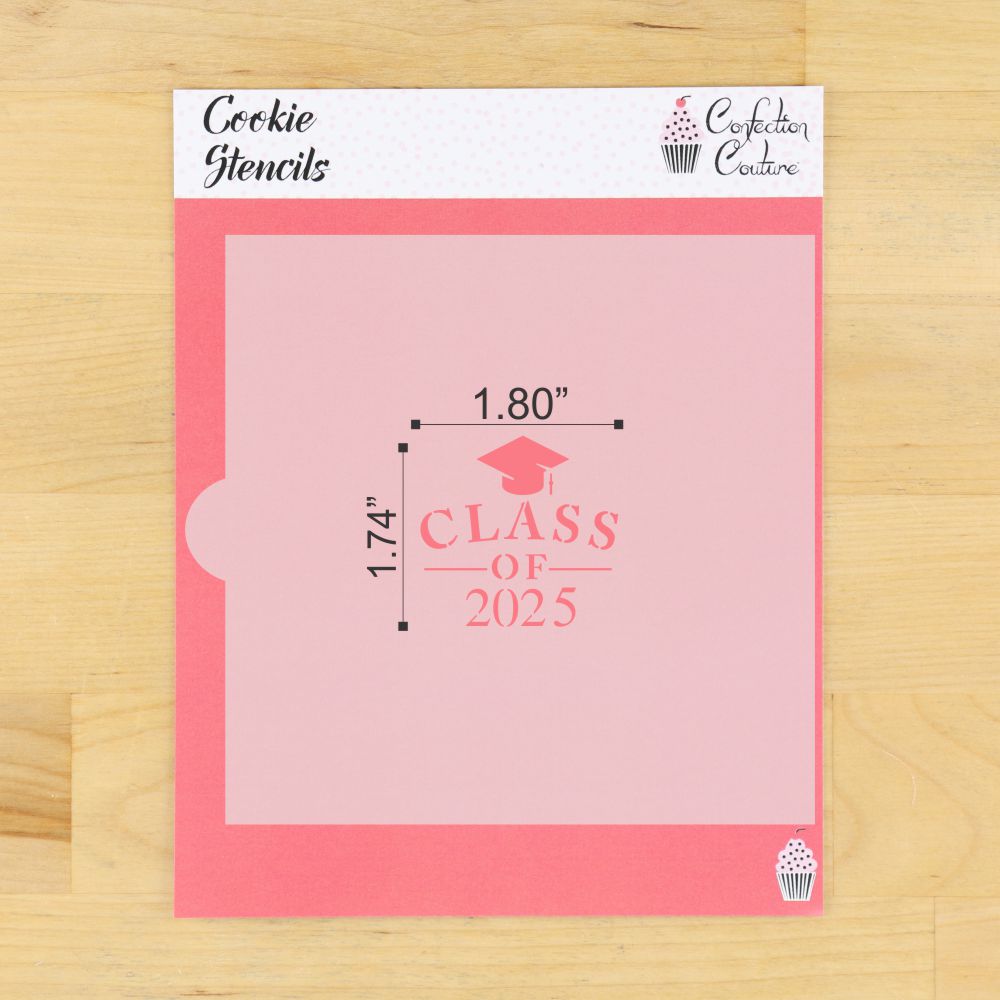 Graduation Messages Cookie Stencil