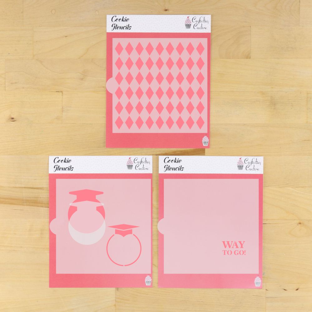 Custom Graduation Cookie Stencils