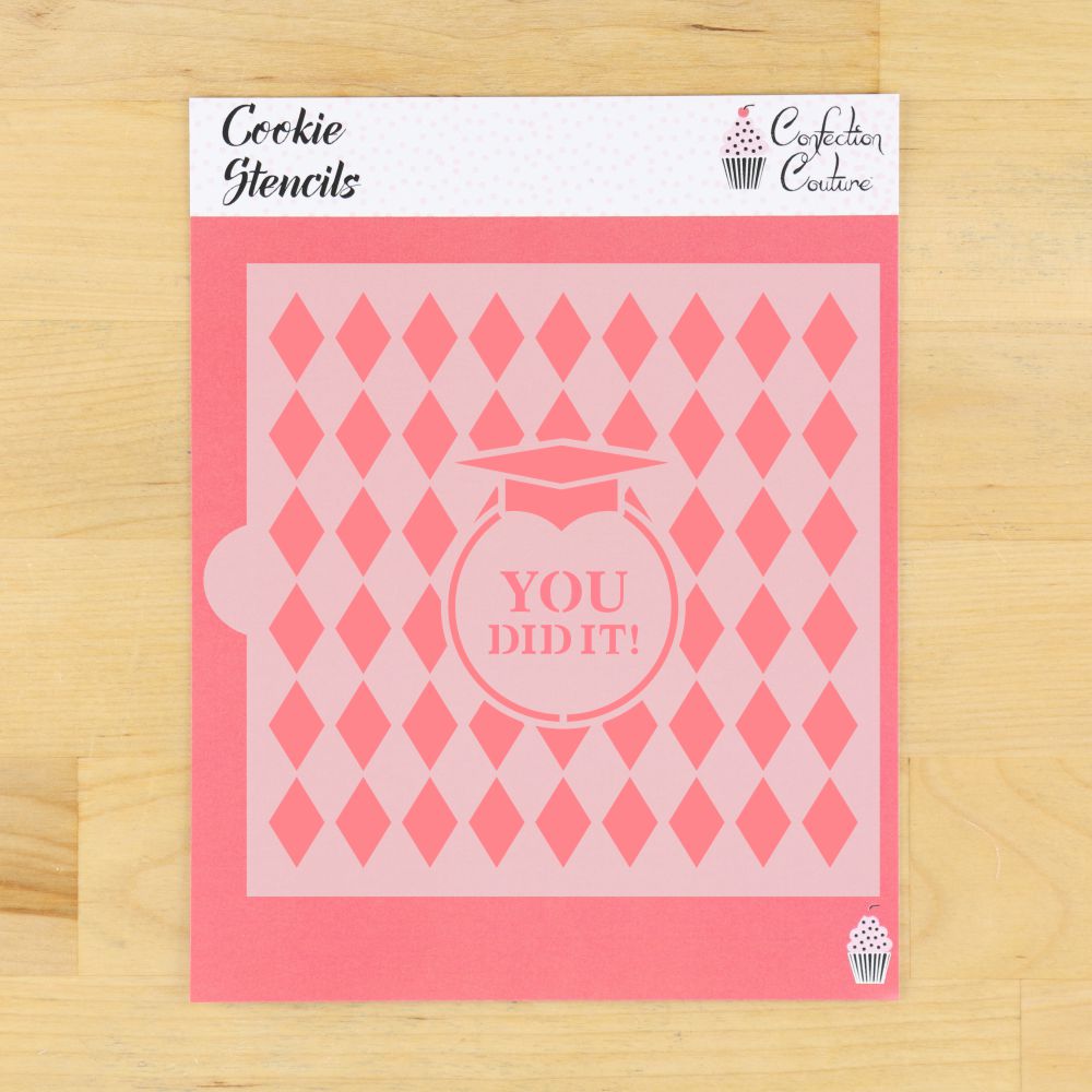 You Did It Cookie Stencils