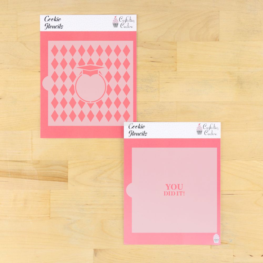 You Did It Cookie Stencils