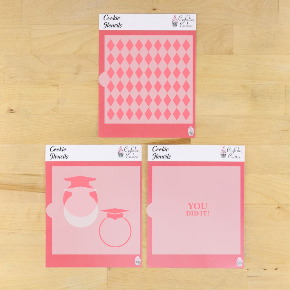 You Did It Cookie Stencils