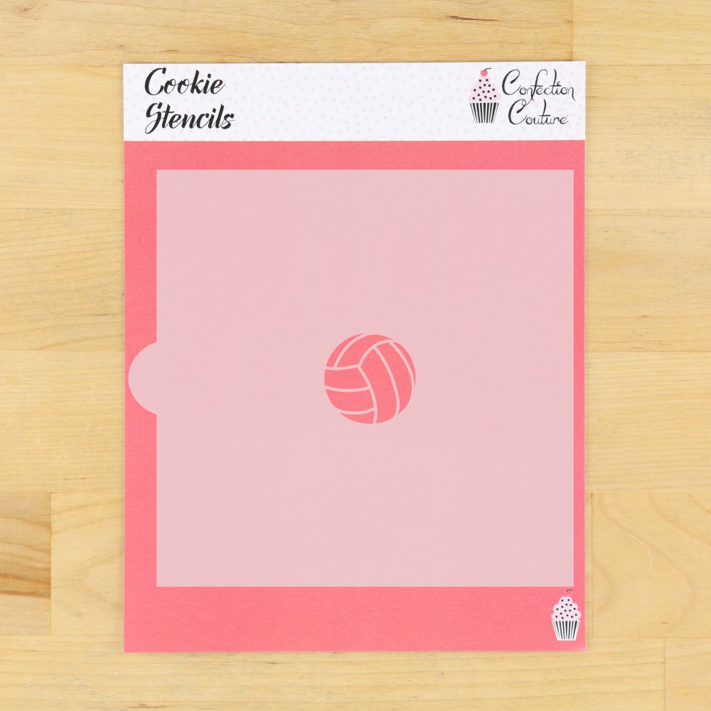 1 inch round Volleyball Cookie Stencil