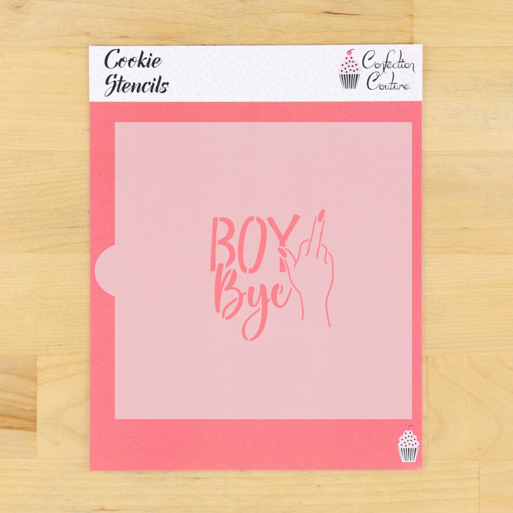 Boy Bye Cookie Stencil