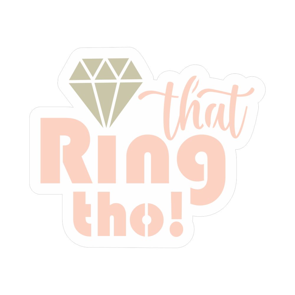 That Ring Tho! Cookie Stencil
