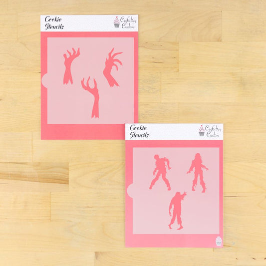 Zombies Halloween Cookie Stencil