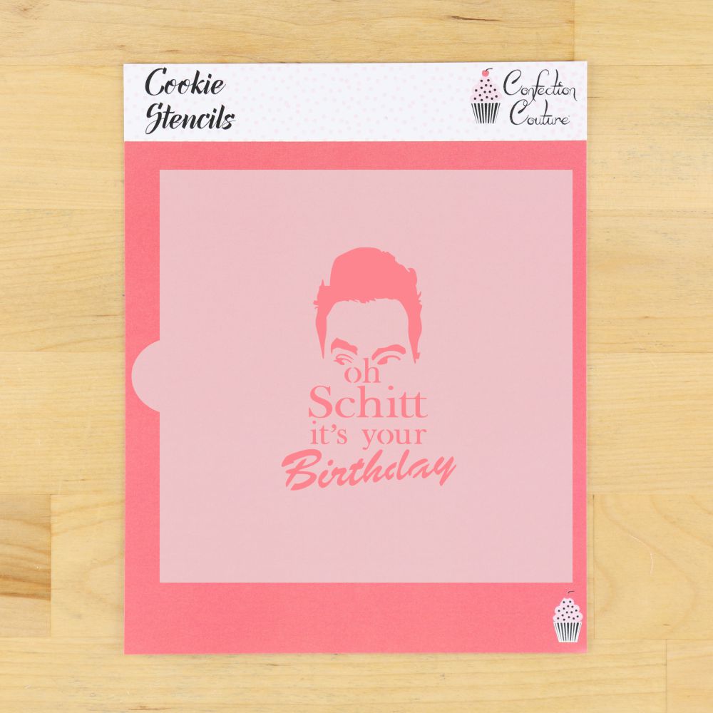 Schitt's Creek Birthday Cookie Stencil