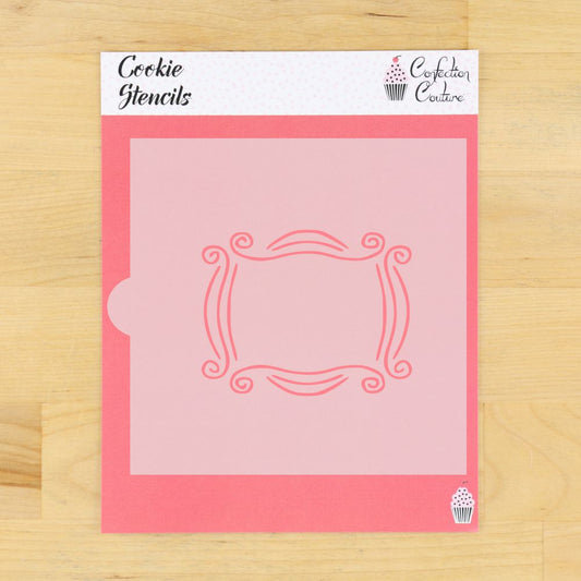 Friends Peephole Frame Cookie Stencil