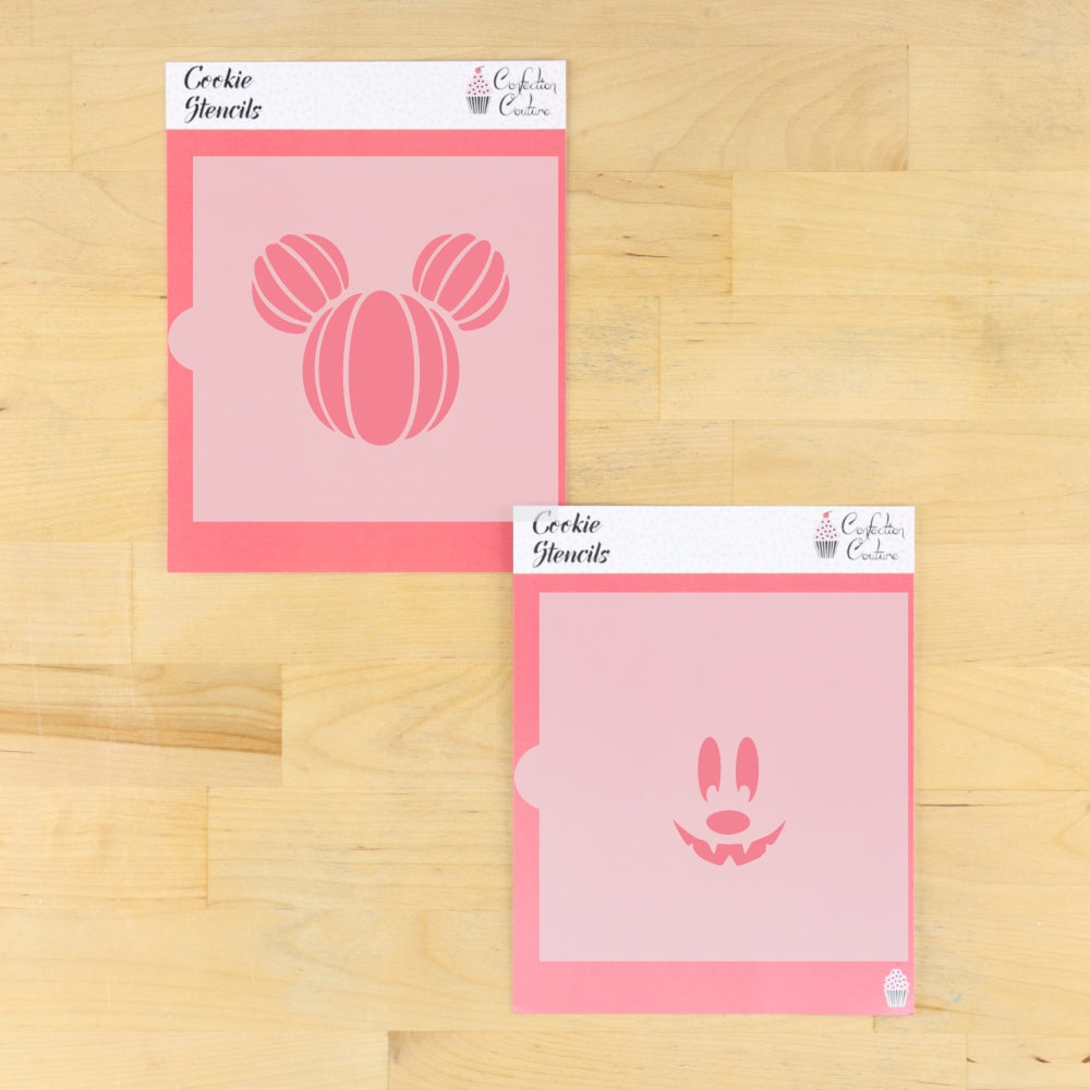 mickey mouse stencil for halloween cookies