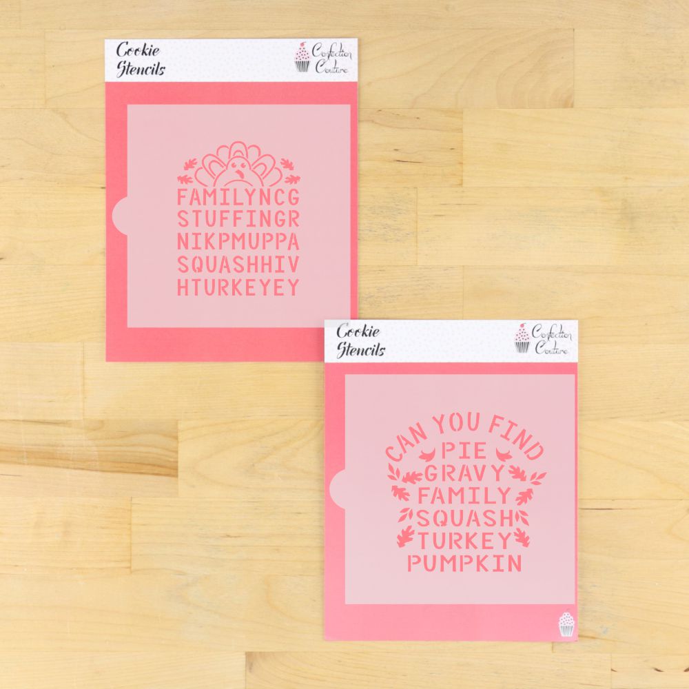 Thanksgiving Word Search Thanksgiving Cookie  Stencil