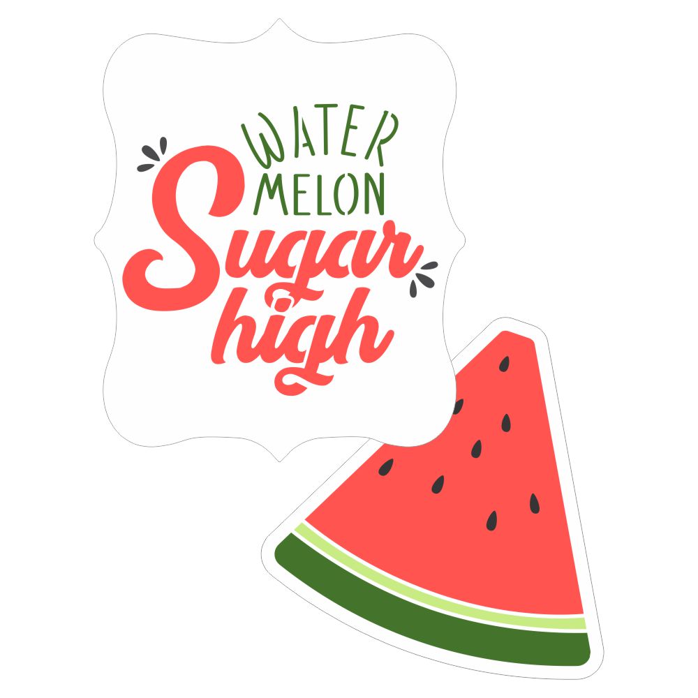 Watermelon Sugar Cookie Stencil Set Examples
