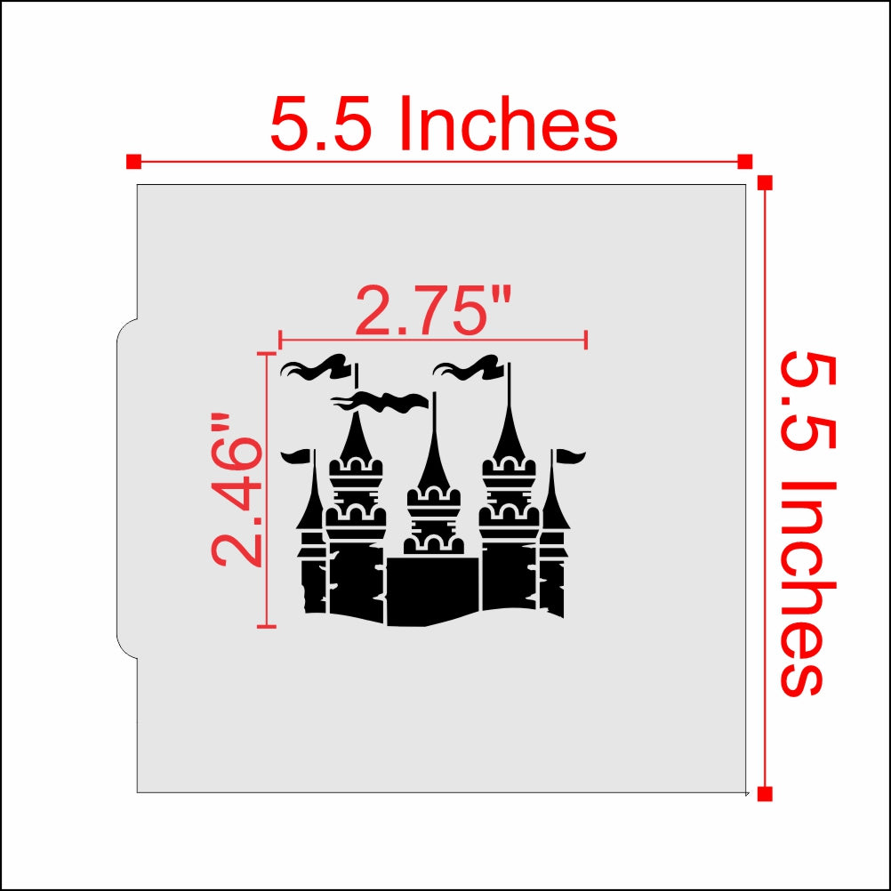 Princess Castle Cookie Stencil