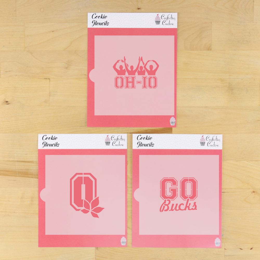 Buckeyes Cookie Stencil Set