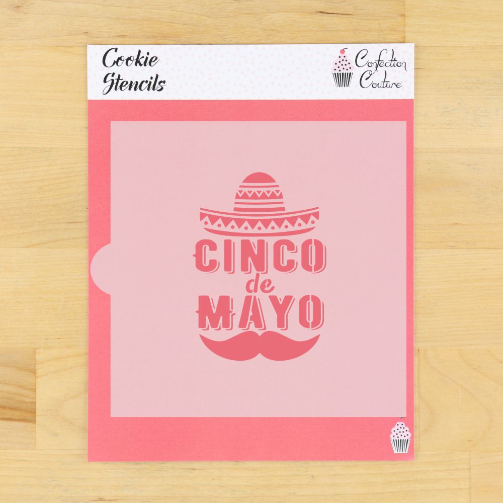 Cinco de Mayo Message Cookie Stencil