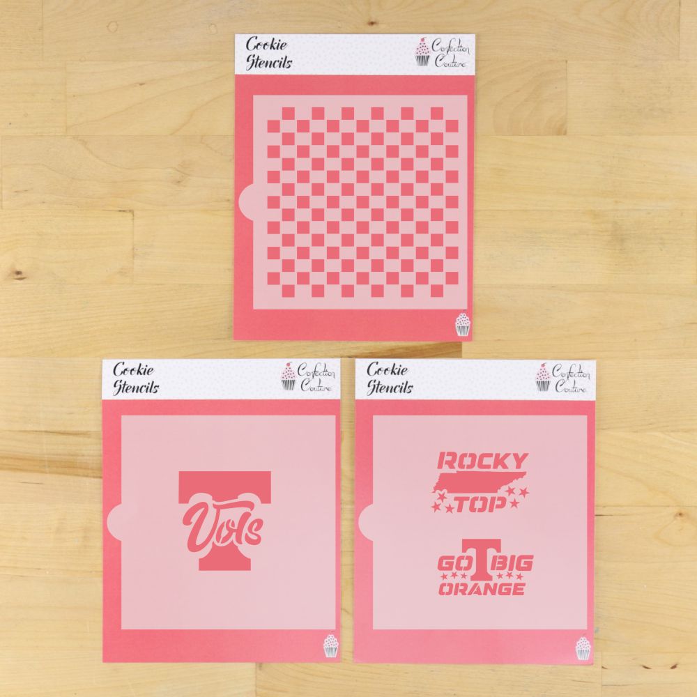 Rocky Top High University of Tennessee Cookie Stencil Set