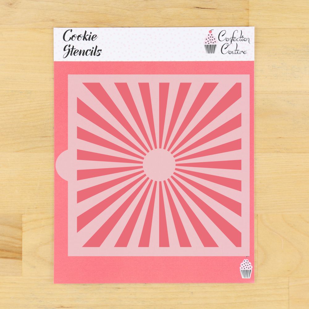Sunburst Cookie Stencil