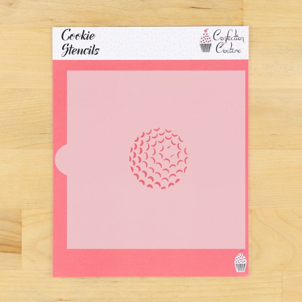 2" golf ball cookie stencils