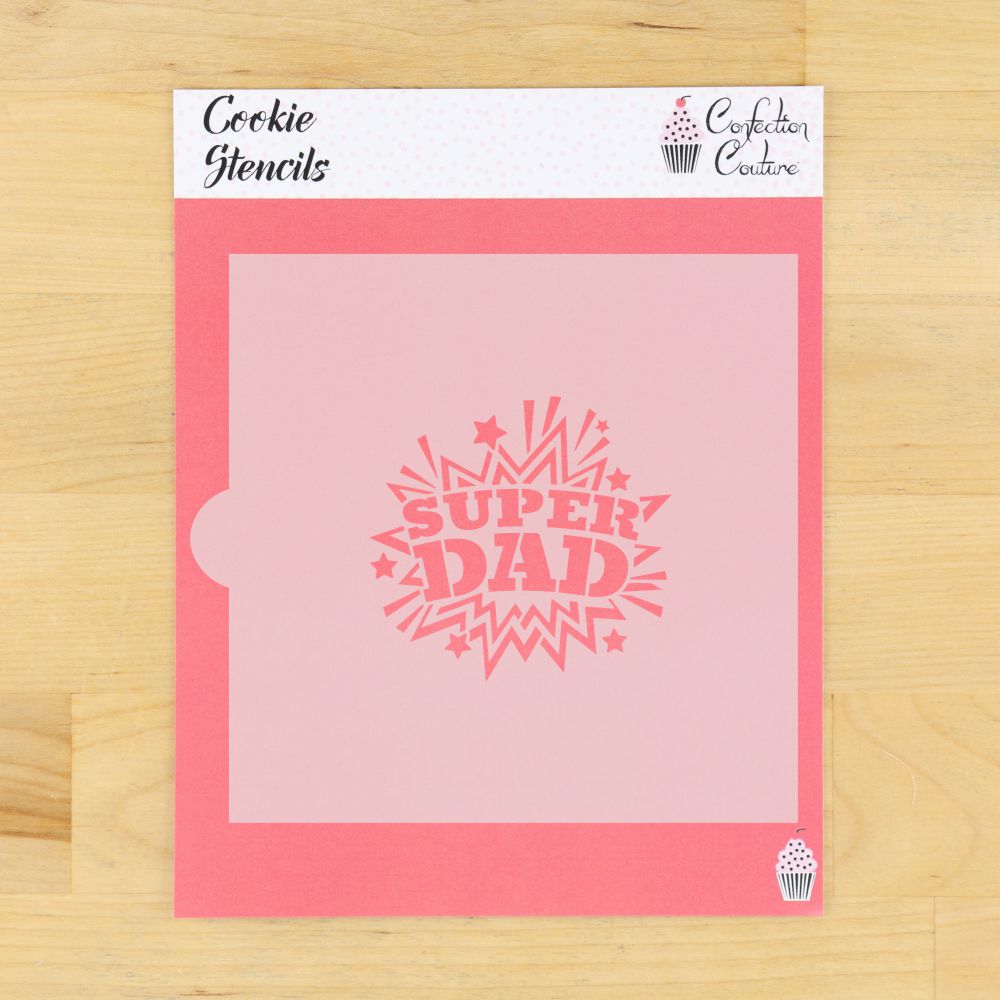 Super Dad Cookie Stencil