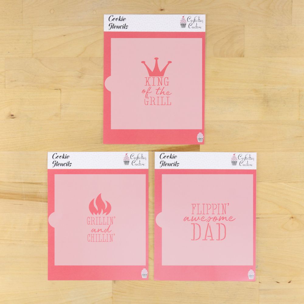 King of the Grill Messages for Father's Day Cookies