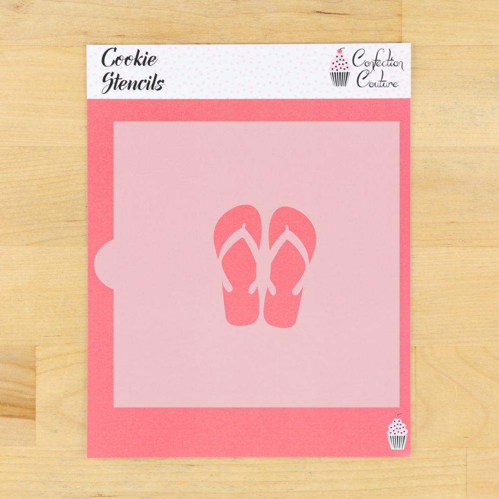 Flip Flops Cookie Stencil