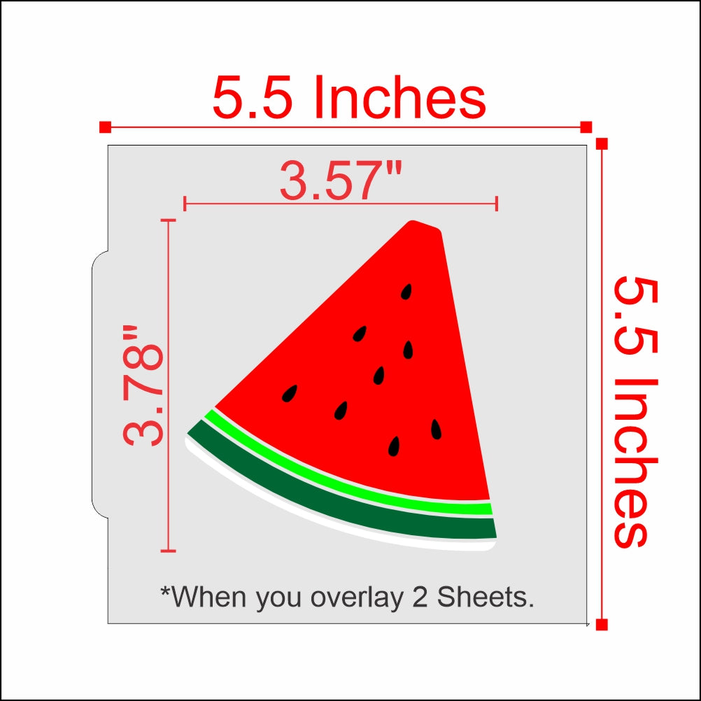 Watermelon Cookie Stencil